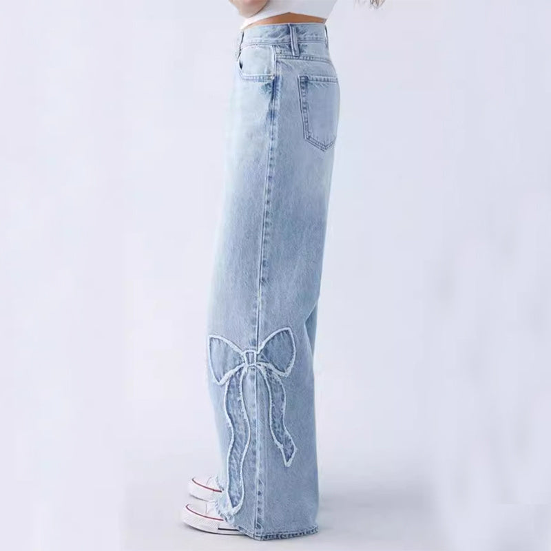 Frayed Butterfly Jeans