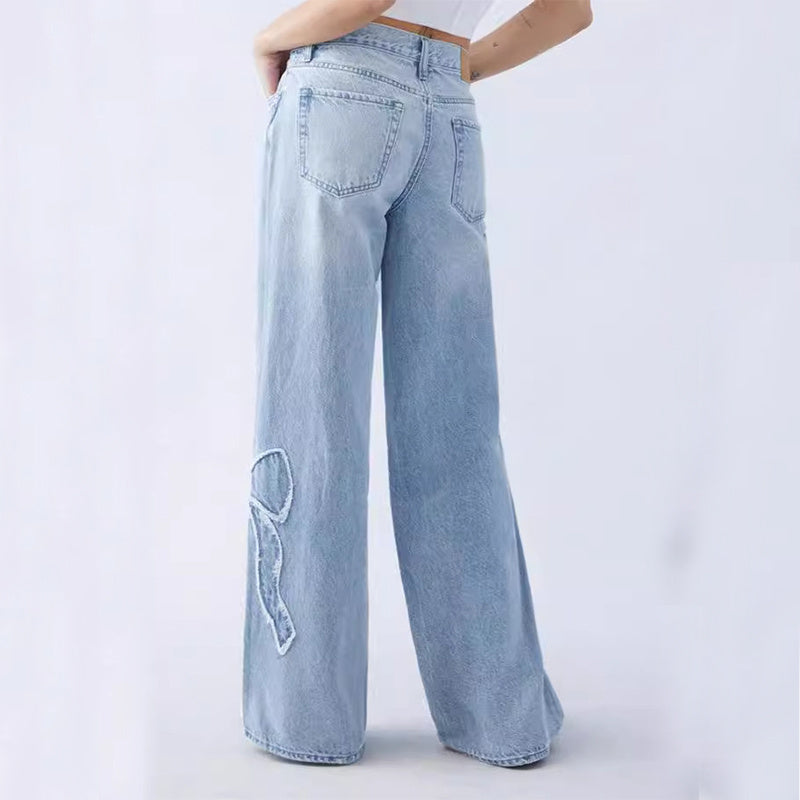 Frayed Butterfly Jeans